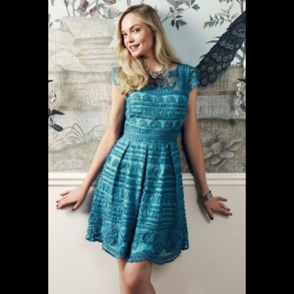 ANTHROPOLOGIE Lace Cocktail Dress